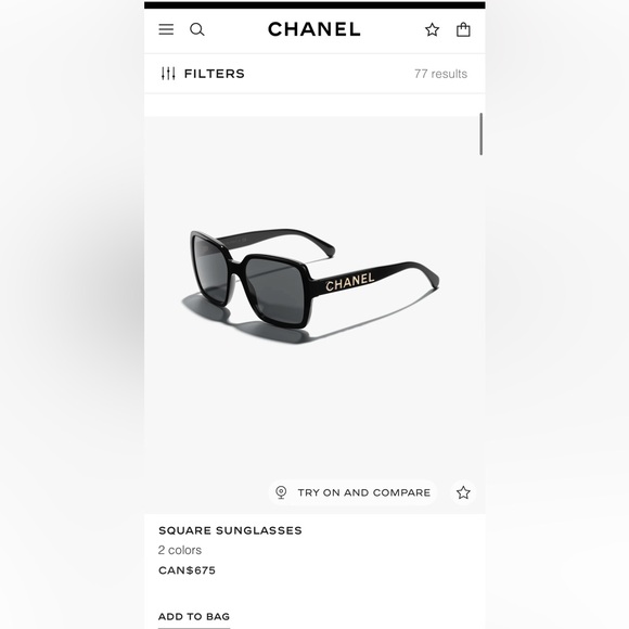 CHANEL BNIB sunglasses. OBO. Authentic. Unworn. No scratches. Original packaging - Picture 1 of 8